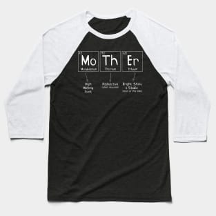 Periodic Table of Elements Mother Baseball T-Shirt